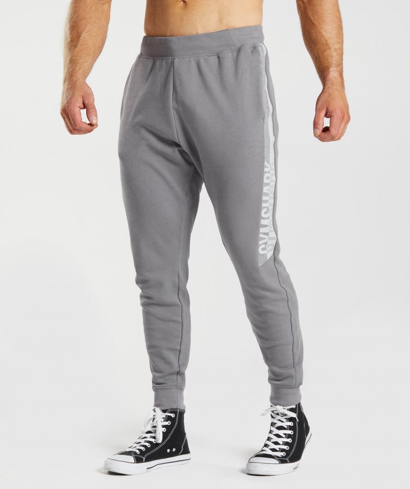 Men\'s Gymshark Bold React Jogger Grey | CA 6A13N7